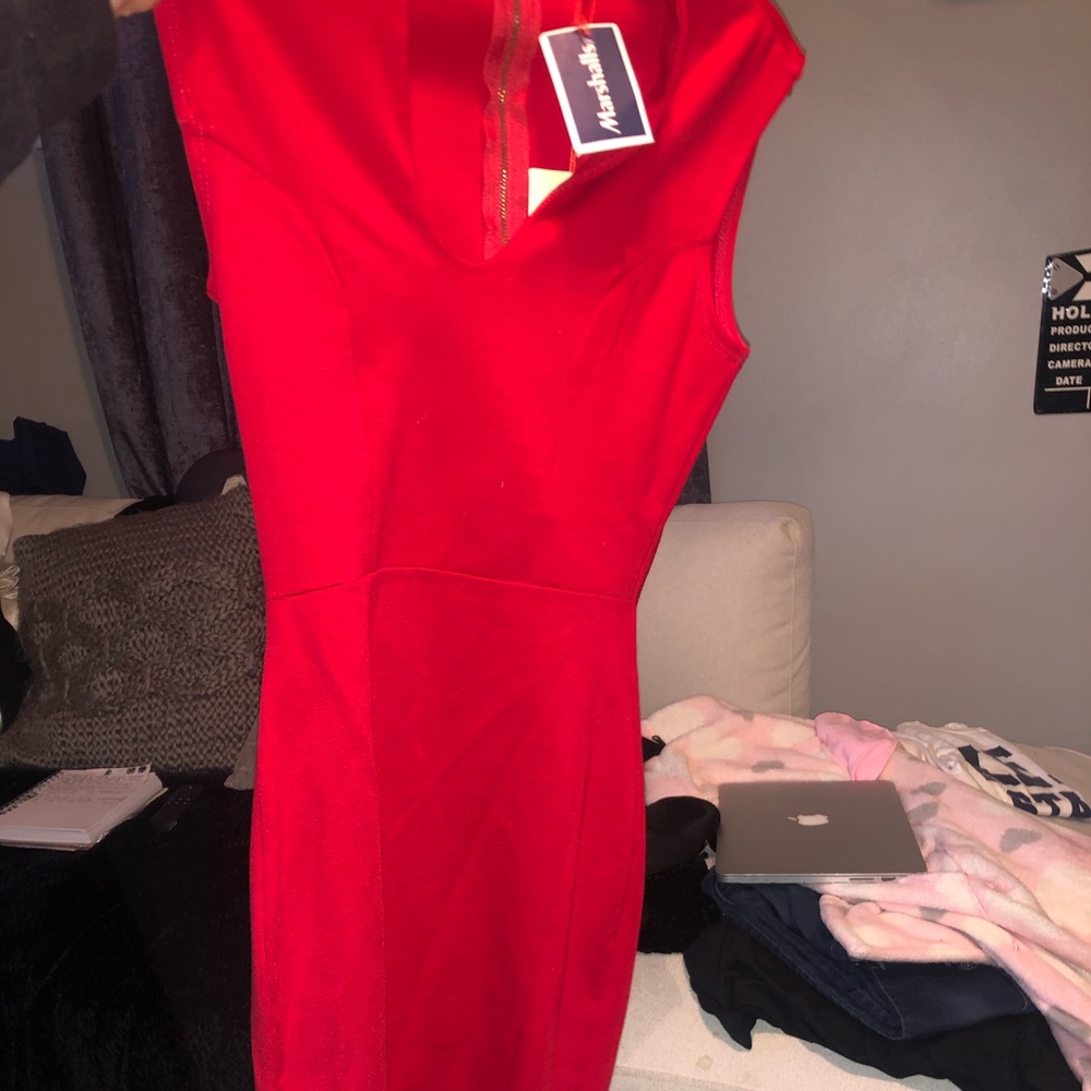 Right red dress